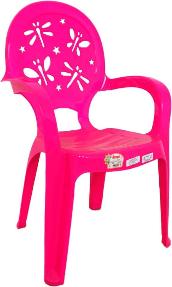 WEBHIDDENBRAND Detská stolička (365 x 360 x 586 mm), ružová